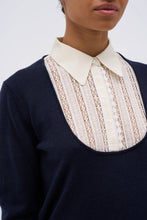 Load image into Gallery viewer, paul-and-joe-womens-candelabre-sweater-in-two-materials-cotton-silk-and-merino-wool
