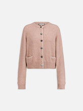 Load image into Gallery viewer, paul-and-joe-womens-damien-supersoft-cashmere-cardigan-with-grosgrain-in-chestnut

