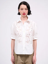 Load image into Gallery viewer, paul-and-joe-womens-floriane-embroidered-cotton-poplin-shirt
