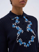 Load image into Gallery viewer, paul-and-joe-womens-monaco-hand-embroidered-merino-wool-straight-cut-sweater

