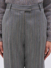 Load image into Gallery viewer, paul-and-joe-womens-rialto-striped-wool-and-silk-twill-trousers
