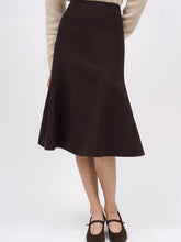 Load image into Gallery viewer, paul-joe-womens-albala-flared-midi-skirt-in-wool-cady
