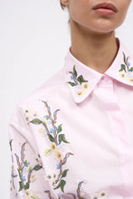 Load image into Gallery viewer, paul-joe-womens-cotton-poplin-shirt-with-handmade-placed-3d-embroidery
