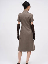 Load image into Gallery viewer, paul-joe-womens-natalia-wool-twill-dress-in-chamois
