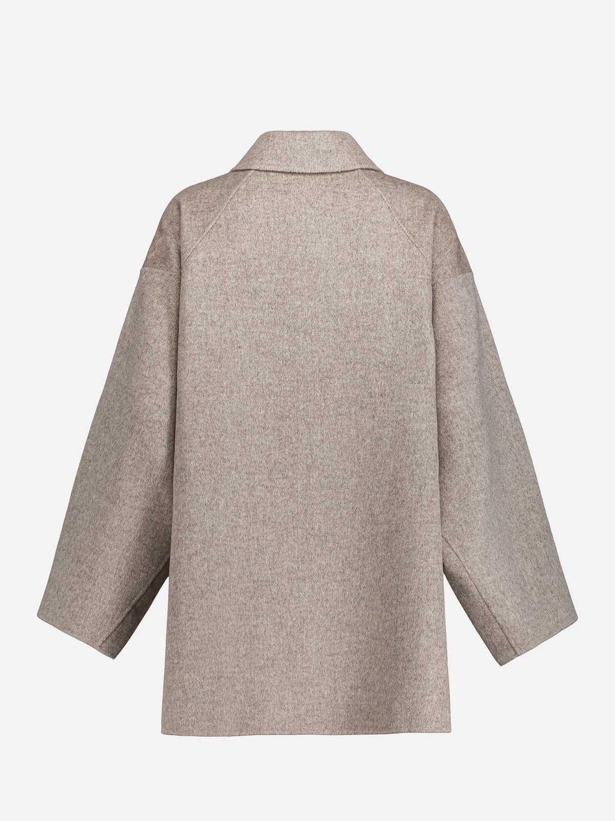 【FRANCE】PAUL&JOE cashmere wool jacket Paul & Joe Women's Short Coat in Double-Faced Wool and Cashmere