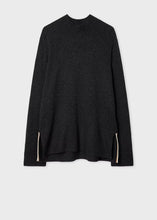 Load image into Gallery viewer, paul-smith-women-s-dark-grey-wool-cashmere-high-neck-knit-sweater
