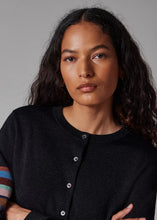Load image into Gallery viewer, paul-smith-womens-black-swirl-cardigan-w2r-599n-t31369-79
