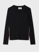Load image into Gallery viewer, paul-smith-womens-black-wool-blend-collar-sweater
