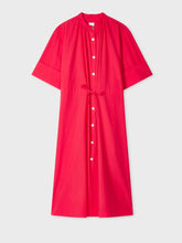 Load image into Gallery viewer, paul-smith-womens-fuchsia-lyocell-cotton-shirt-dress
