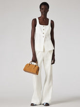 Load image into Gallery viewer, paul-smith-womens-ivory-linen-vest-top
