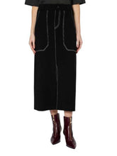 Load image into Gallery viewer, paul-smith-womens-long-black-knitted-skirt-with-white-stitching-w1r-928n-w11336-79-1
