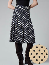 Load image into Gallery viewer, paul-smith-womens-polka-dot-stitched-pleat-midi-skirt
