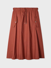 Load image into Gallery viewer, paul-smith-womens-rust-drawstring-waist-skirt
