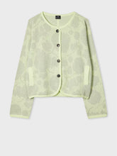 Load image into Gallery viewer, paul-smith-womens-sage-jacquard-floral-cardigan
