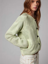 Load image into Gallery viewer, paul-smith-womens-sage-jacquard-floral-cardigan
