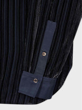 Load image into Gallery viewer, paul-smith-womens-shadow-stripe-blouse-navy-blue-bowns-cambridge
