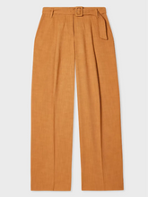Load image into Gallery viewer, paul-smith-womens-tan-textured-bootcut-trousers
