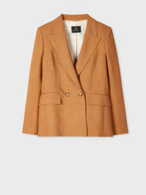 Load image into Gallery viewer, paul-smith-womens-tan-textured-double-breasted-blazer
