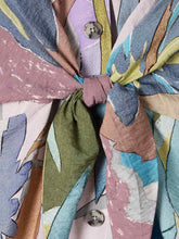 Load image into Gallery viewer, paul-smith-womens-tie-front-pastel-river-collage-midi-dress
