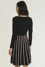 Load image into Gallery viewer, Paule Ka Contrast Pleat Knitted Dress
