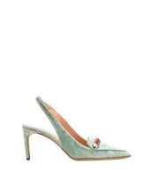Load image into Gallery viewer, rupert-sanderson-indus-velvet-green-heels
