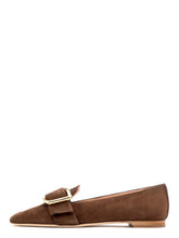 Load image into Gallery viewer, rupert-sanderson-womens-chesla-chocolate-suede-loafers
