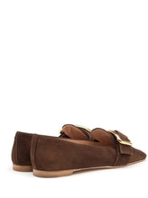 Load image into Gallery viewer, rupert-sanderson-womens-chesla-chocolate-suede-loafers
