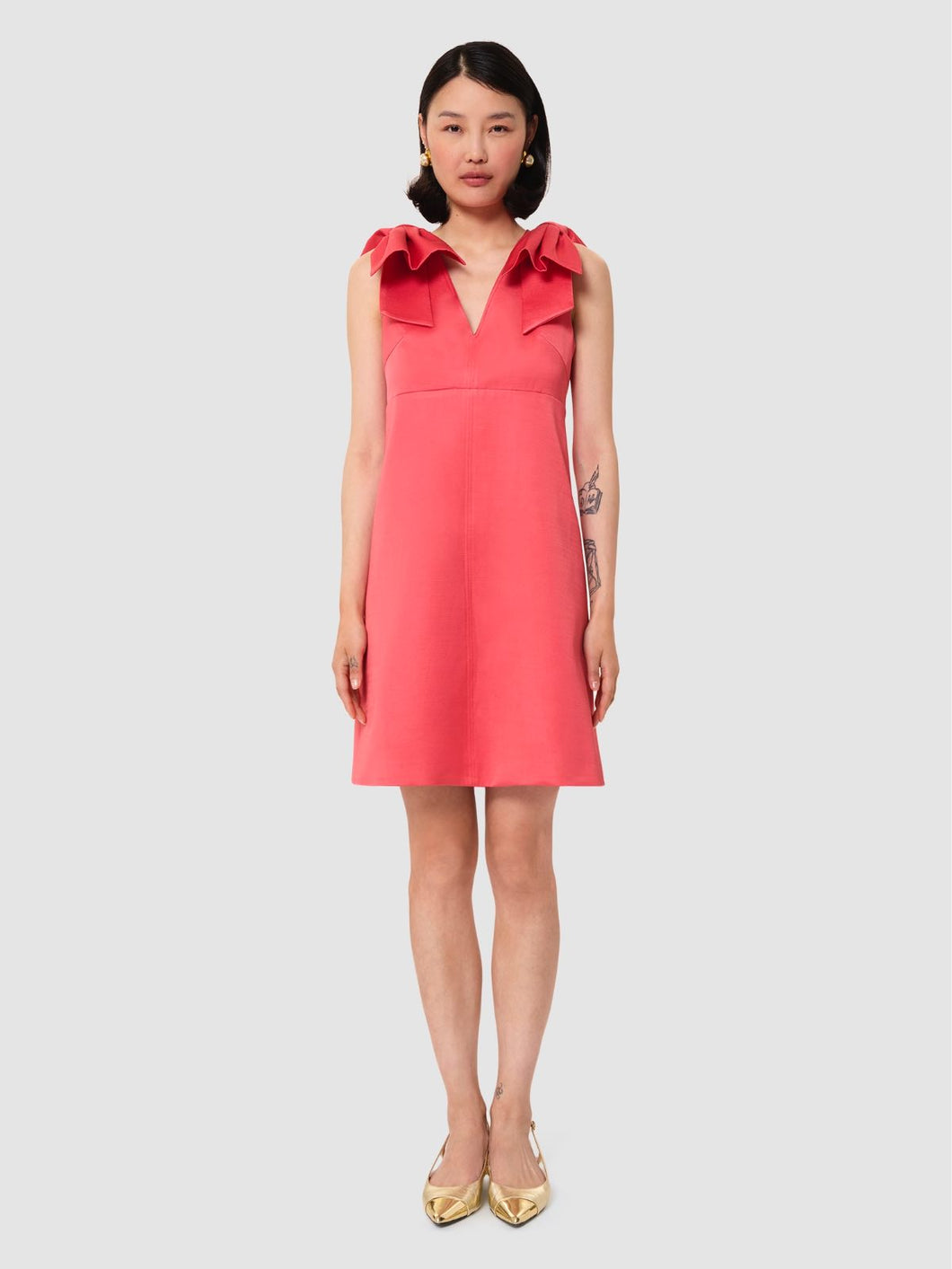 tara-jarmon-TVROB18TV304-remarquable-t138-coquelicot-women-s-dress