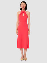 Load image into Gallery viewer, Tara Jarmon Women&#39;s ROSANNE Red Crepe Dress
