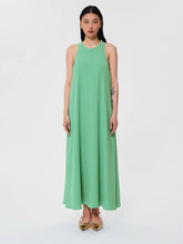 Load image into Gallery viewer, tara-jarmon-roxanne-maxi-green-crepe-dress-TVROB85TV331_T161
