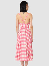 Load image into Gallery viewer, tara-jarmon-ryveline-pink-gingham-dress
