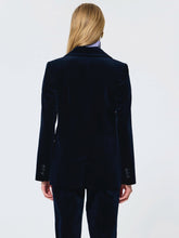 Load image into Gallery viewer, tara-jarmon-womens-vetty-jacket-cotton-in-navy
