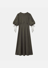 Load image into Gallery viewer, tara-jarmon-womens-rimina-dress-long-khaki
