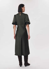Load image into Gallery viewer, tara-jarmon-womens-rimina-dress-long-khaki
