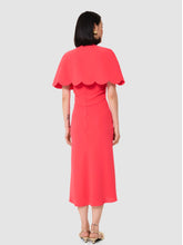 Load image into Gallery viewer, tara-jarmon-womens-valentinie-red-crepe-cape-TVVES26TV331_T138
