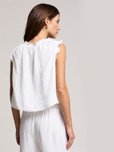 Load image into Gallery viewer, velvet-by-graham-spencer-womens-tana-linen-top-in-white
