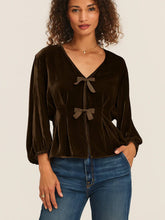 Load image into Gallery viewer, velvet-womens-felicity-velvet-skirt-in-brown
