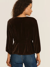 Load image into Gallery viewer, velvet-womens-felicity-velvet-skirt-in-brown
