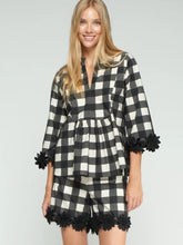 Load image into Gallery viewer, vilagallo-womens-cmvalerie-black-gingham-shirt-33340
