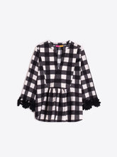 Load image into Gallery viewer, vilagallo-womens-cmvalerie-black-gingham-shirt-33340
