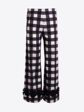 Load image into Gallery viewer, vilagallo-womens-pnsandra-black-gingham-trousers-33344
