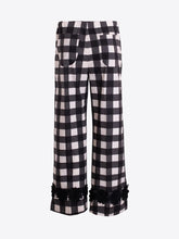 Load image into Gallery viewer, vilagallo-womens-pnsandra-black-gingham-trousers-33344
