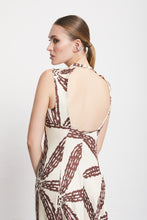 Load image into Gallery viewer, otto-d-ame-viscose-satin-long-dress-pmz-da5273-2102
