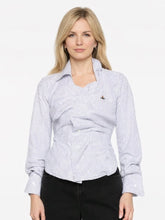 Load image into Gallery viewer, vivienne-westwood-womens-drunken-striped-shirt
