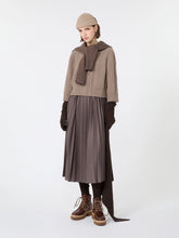 Load image into Gallery viewer, weekend-by-maxmara-wkdcalco-womens-jersey-dress-with-a-wool-top-hazelnut-brown
