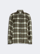 Load image into Gallery viewer, Weekend by MaxMara Women's Checked Silk Twill Shirt - KAKI

