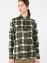 Load image into Gallery viewer, Weekend by MaxMara Women's Checked Silk Twill Shirt - KAKI
