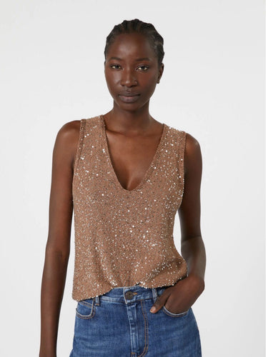 weekend-by-maxmara-womens-sequinned-knitted-top-marron-glace