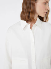 Load image into Gallery viewer, weekend-by-maxmara-womens-svago-boxy-fit-heavy-cotton-shirt-white
