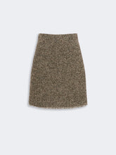 Load image into Gallery viewer, weekend-by-maxmara-womens-wkdabetaia-wool-blend-boucle-short-skirt-brown
